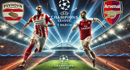 Roket Register – Prediksi PSV Eindhoven vs Arsenal Tanggal 5 Maret 2025